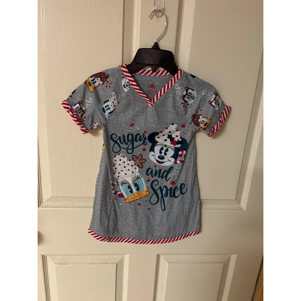 Disney‎ Parks Girls Nightgown Christmas Holiday Size  4T
